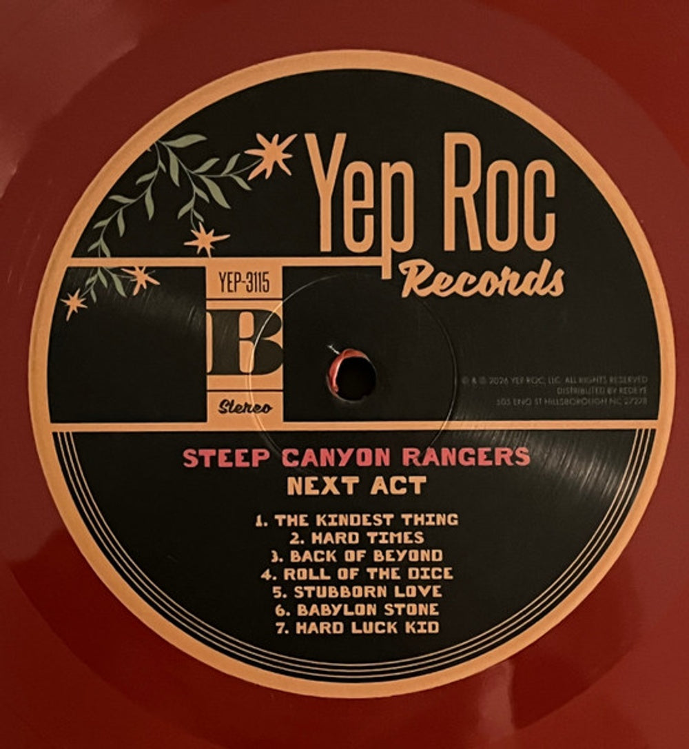 Steep Canyon Rangers – Next Act (Maroon Vinyl LP) Vinyl Record