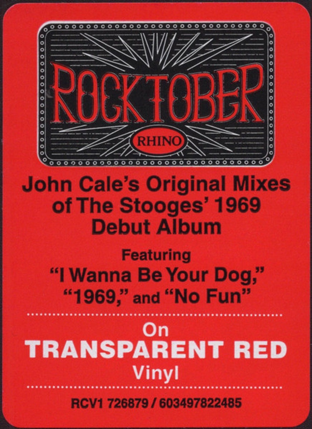 The Stooges – The Stooges (LP Vinyl) Vinyl Record