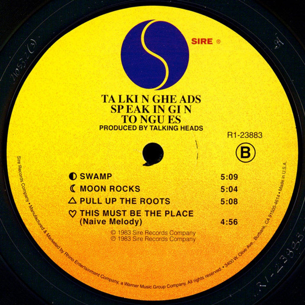 Talking Heads – Speaking In Tongues (LP Vinyl) Vinyl Record