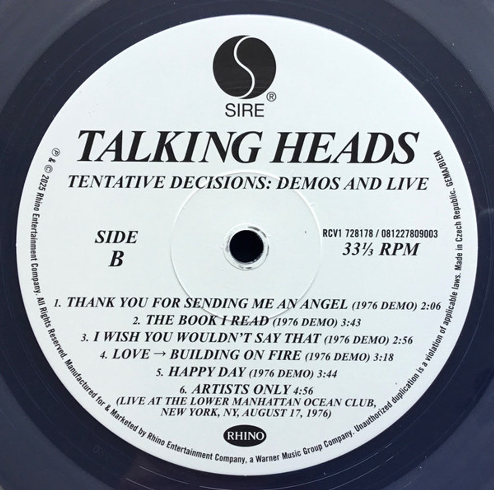 Talking Heads – Tentative Decisions: Demos & Live (LP + 7-inch Vinyl) Vinyl Record