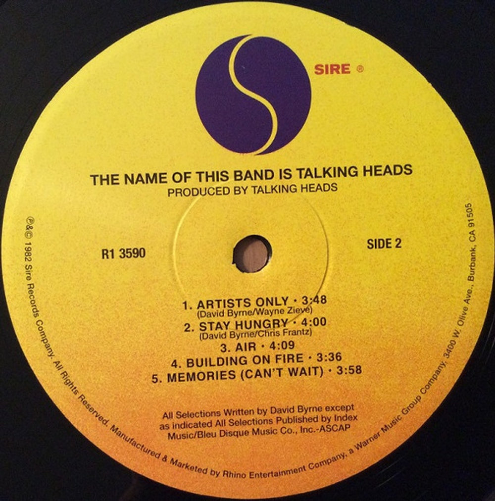 Talking Heads – The Name Of This Band Is Talking Heads (2-LP Vinyl) Vinyl Record