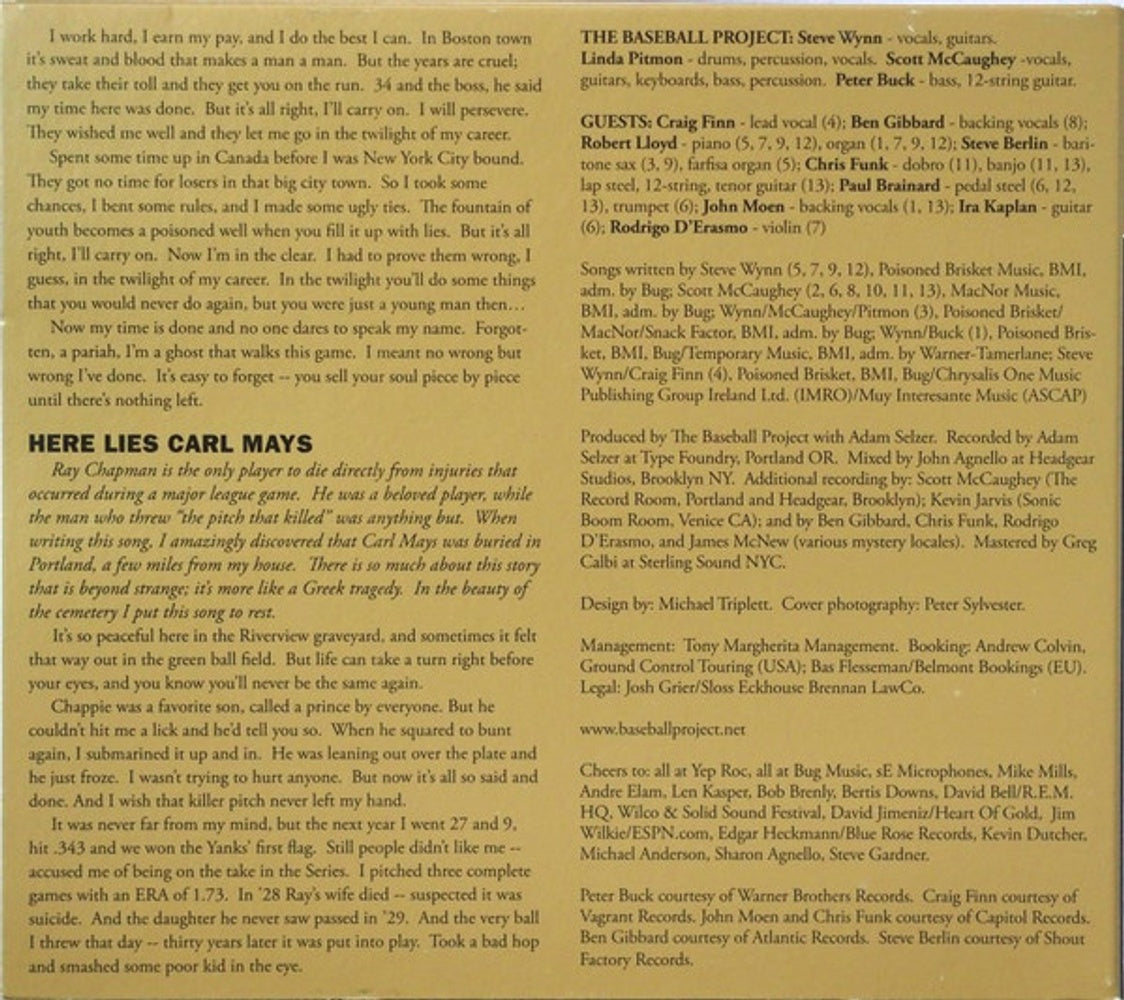 The Baseball Project – Volume 2: High and Inside Music CD