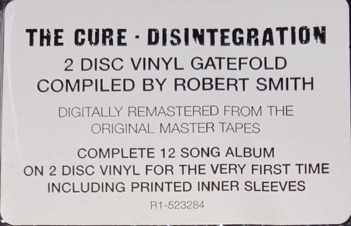 The Cure – Disintegration (2-LP Vinyl) Vinyl Record