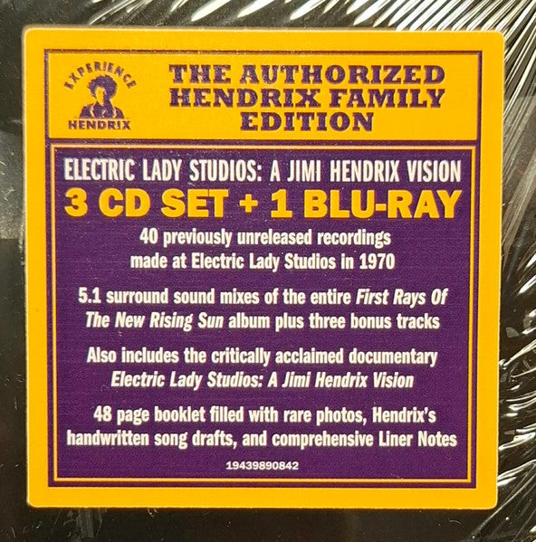 The Jimi Hendrix Experience – Electric Lady Studios: A Jimi Hendrix Vision (3-CD + Blu-ray) Music CD