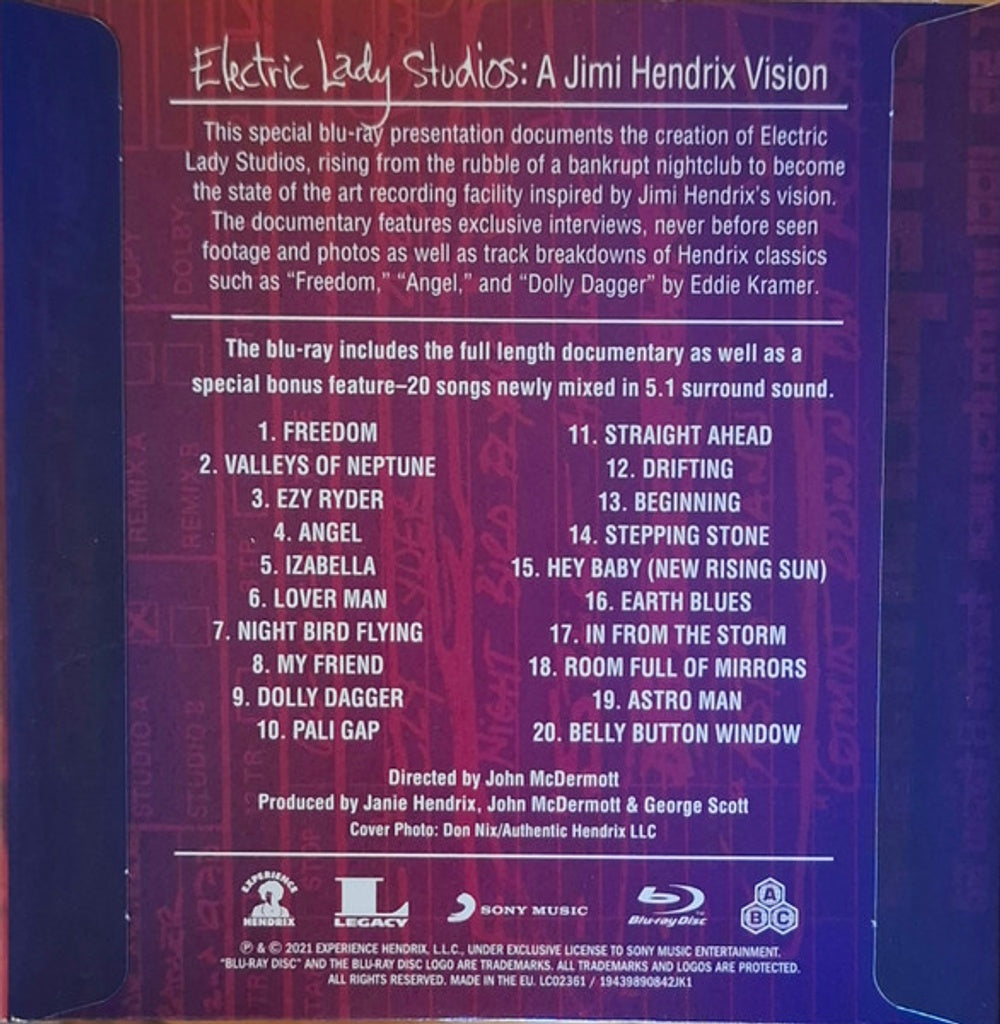 The Jimi Hendrix Experience – Electric Lady Studios: A Jimi Hendrix Vision (5-LP Vinyl + Blu-ray) Vinyl Record