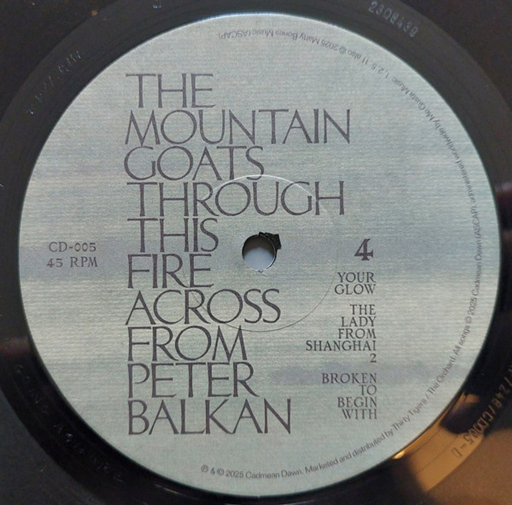 The Mountain Goats – Through This Fire Across from Peter Balkan (2-LP Vinyl) Vinyl Record