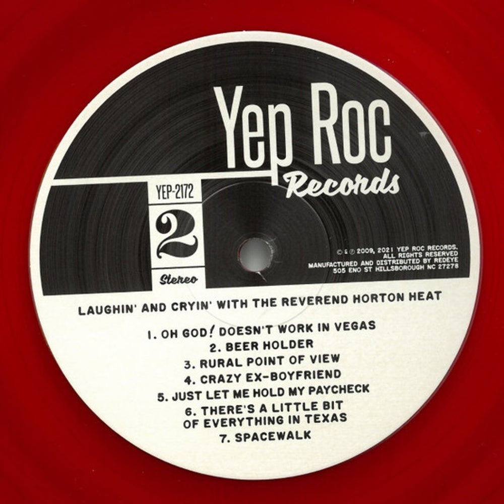 The Reverend Horton Heat – Laughin' & Cryin' (LP Vinyl) Vinyl Record