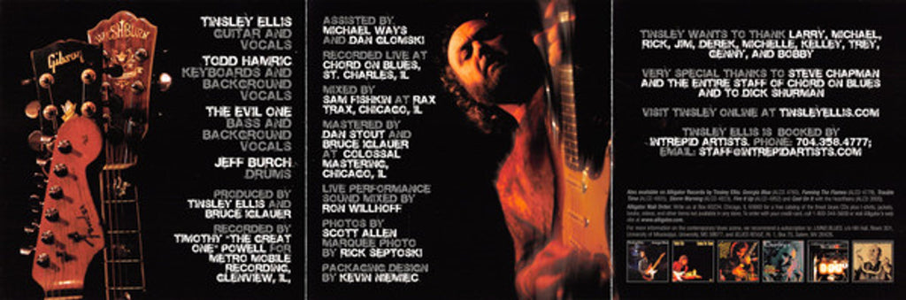 Tinsley Ellis – Live! Highwayman Music CD