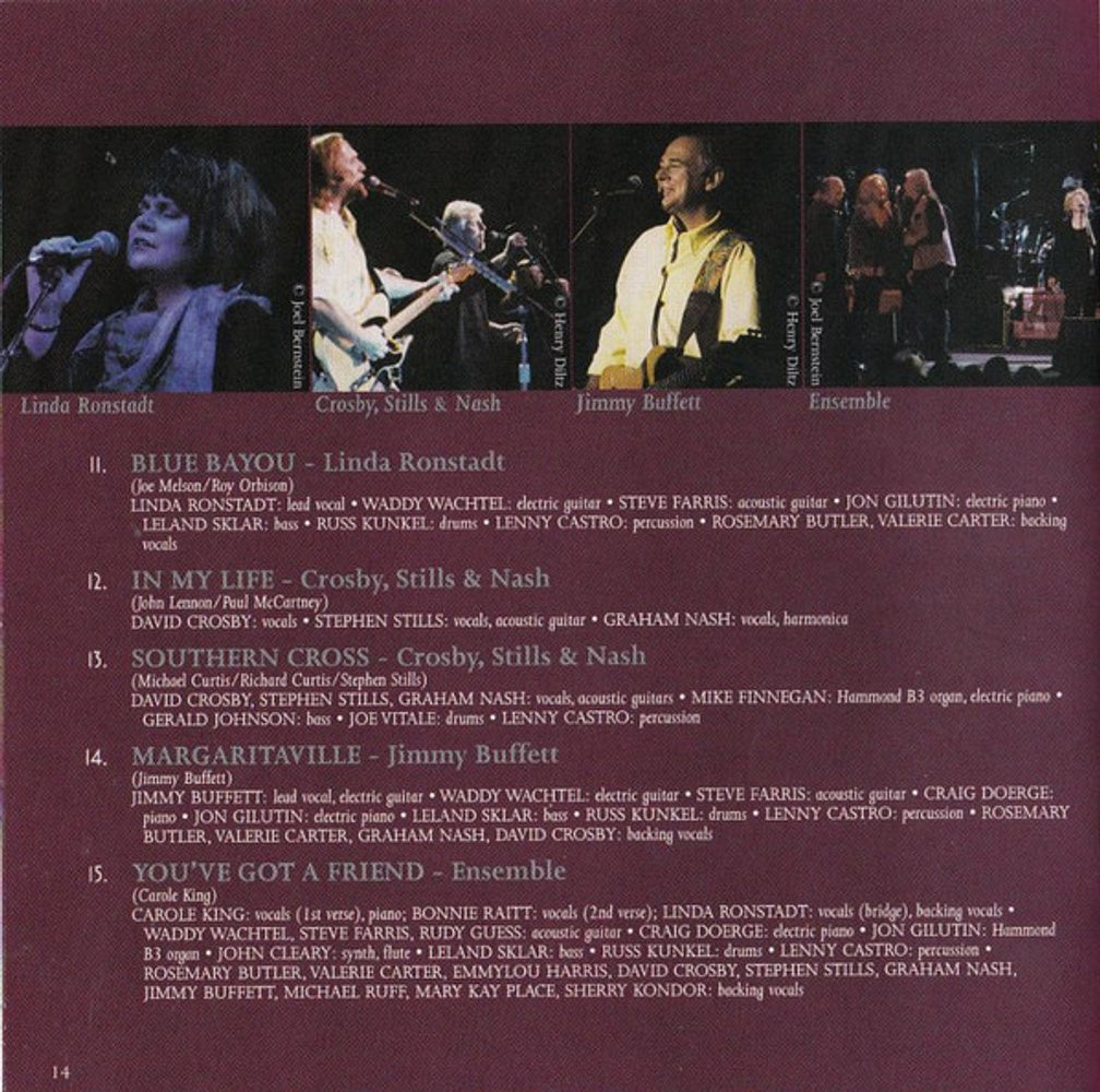 Tribute To Nicolette Larson – Lotta Love Concert Music CD