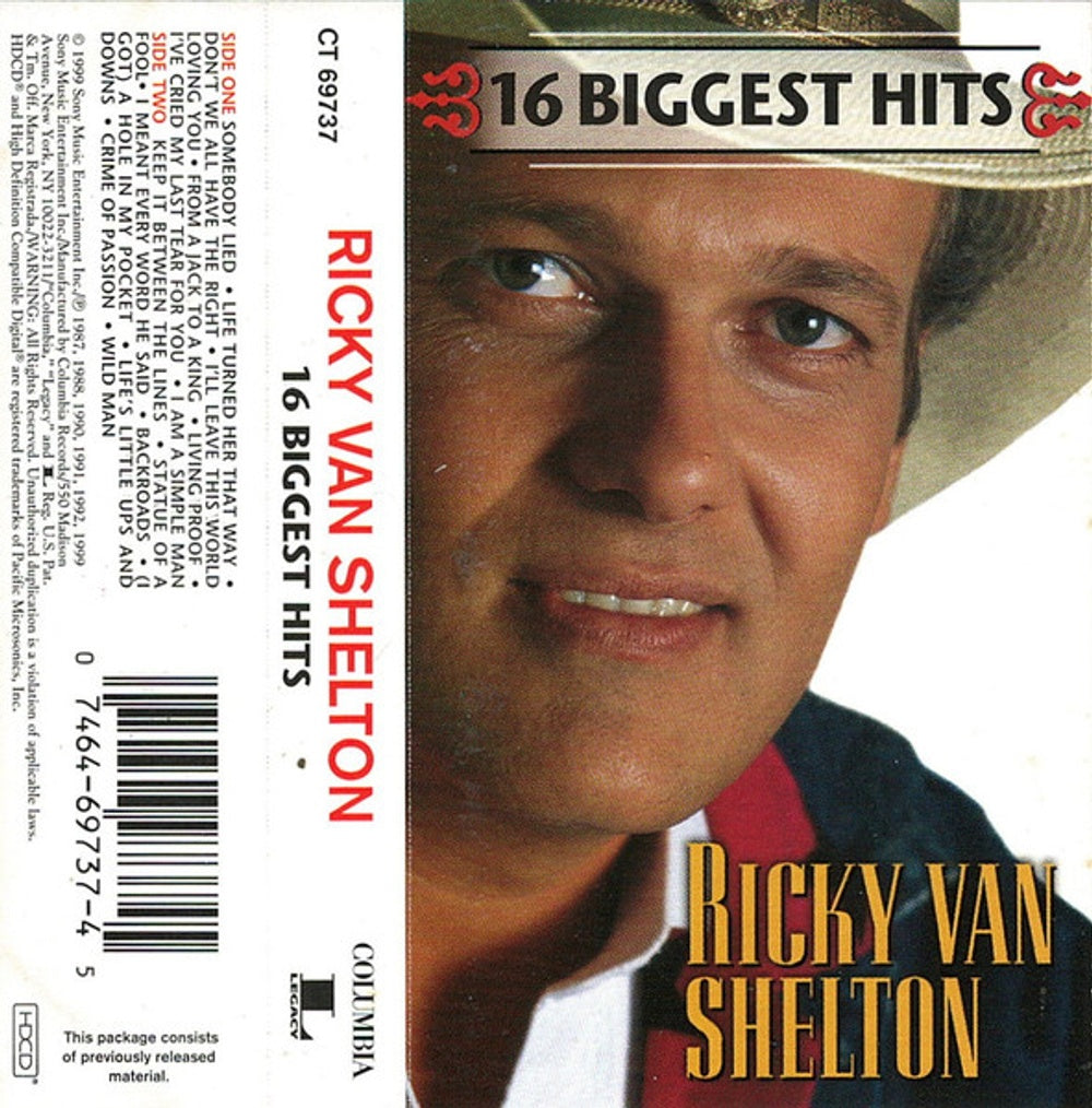 Van Ricky Shelton – 16 Biggest Hits Music CD