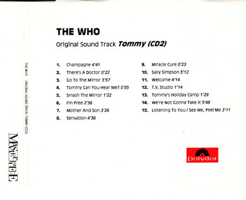 The Who – Tommy (2-CD) Music CD