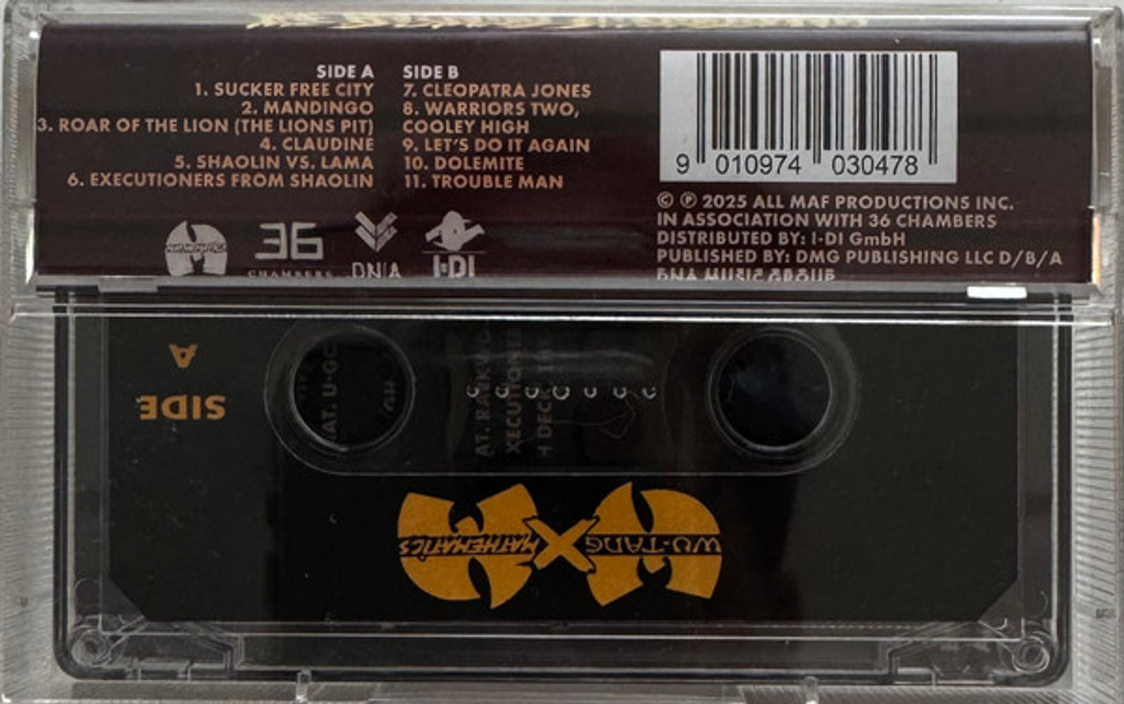 Wu-Tang Clan & DJ Mathematics – Black Samson The Bastard Swordsman Music Cassette Tape