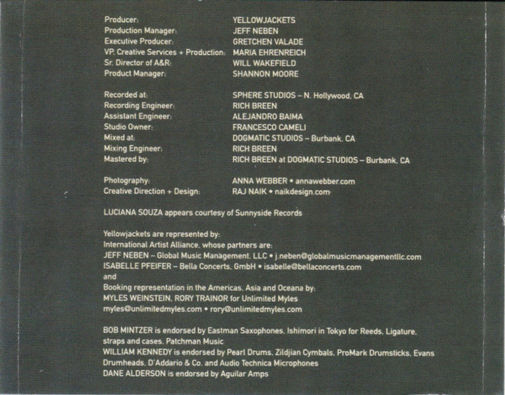 Yellowjackets – Raising Our Voice Music CD