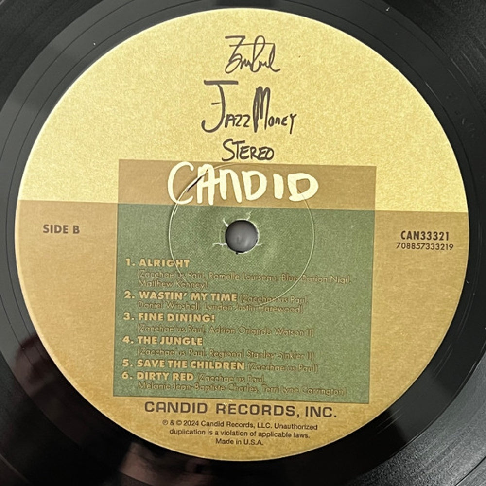 Zacchae'us Paul – Jazz Money (LP Vinyl) Vinyl Record