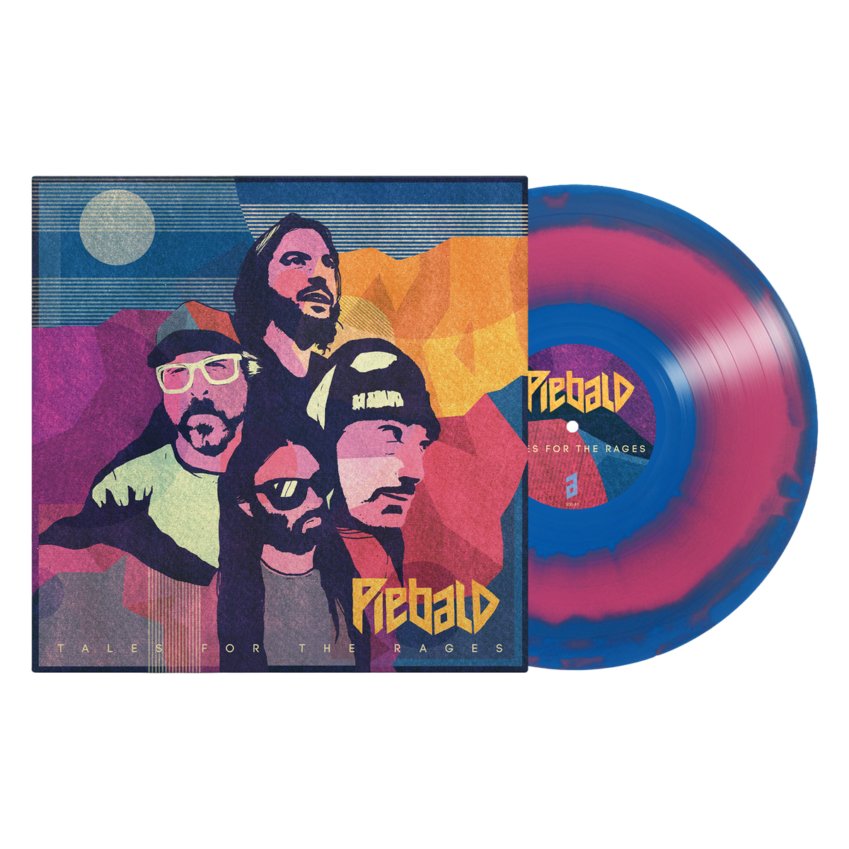 Piebald - Tales for the Rages LP (Exclusive - Limited to 200, Hot Pink & Blue Smash Vinyl) Vinyl Record