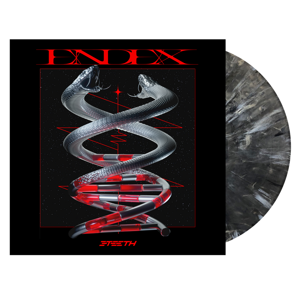3TEETH - EndEx LP + Exclusive 12" x 12" Lenticular Insert (Limited Edition, Black & White Marble Vinyl) - Vinyl Record