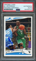 2005-06 Topps #105 Al Jefferson Signed Card AUTO PSA Slabbed Celtics