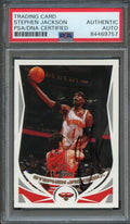 2004-05 Topps #37 Stephen Jackson Signed Card AUTO PSA Slabbed