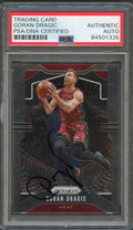 2019-20 Panini Prizm #145 Goran Dragic Signed Card AUTO PSA/DNA Slabbed Heat