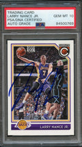 2016-17 Panini Complete #177 Larry Nance Jr. Signed Card AUTO 10 PSA Slabbed Lakers
