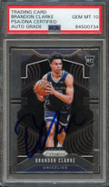 2019-20 Panini Prizm #266 Brandon Clarke Signed Card AUTO 10 PSA Slabbed RC Grizzlies