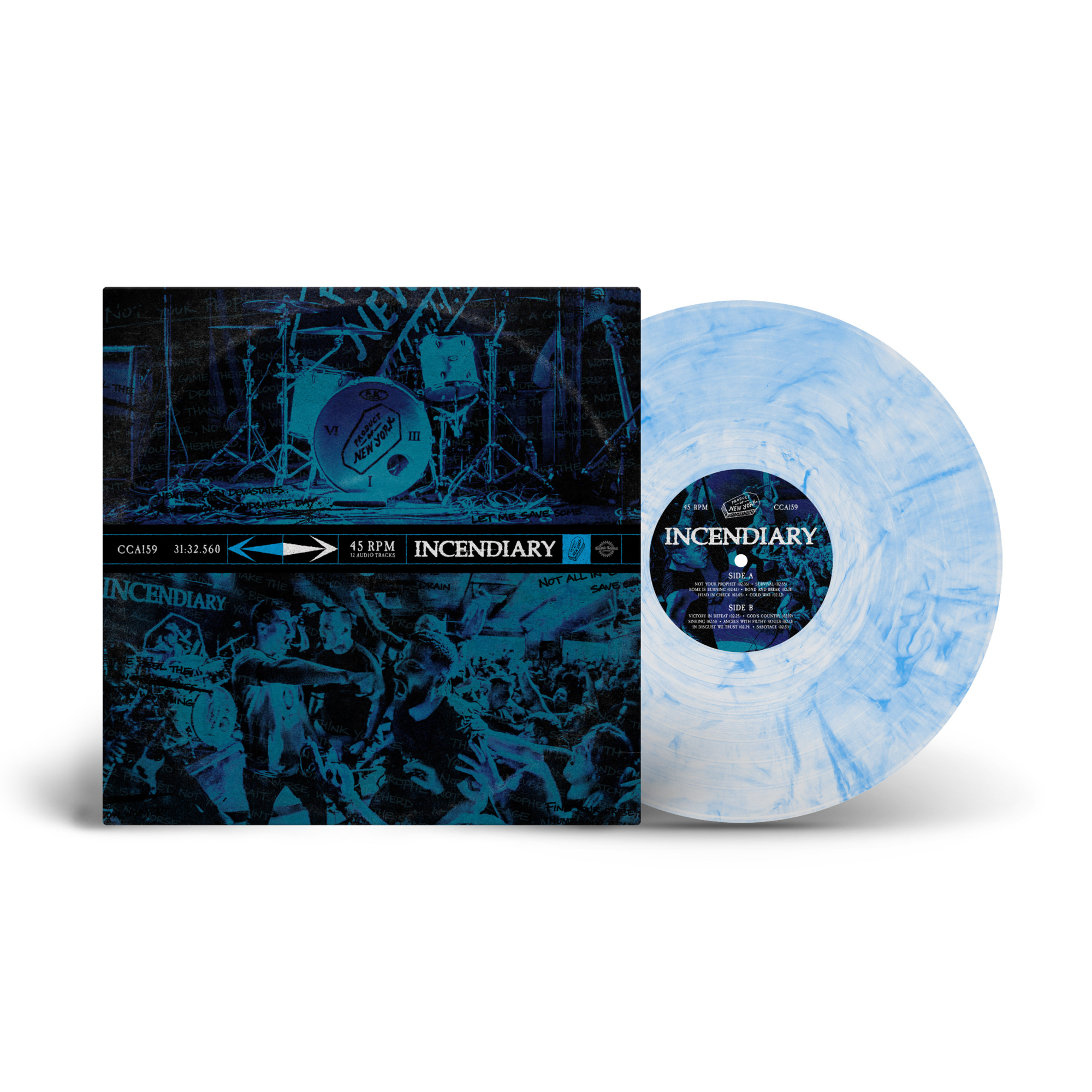 Incendiary - Product Of New York (Indie Exclusive) [Clear W/ Cyan Marble] Vinyl Record