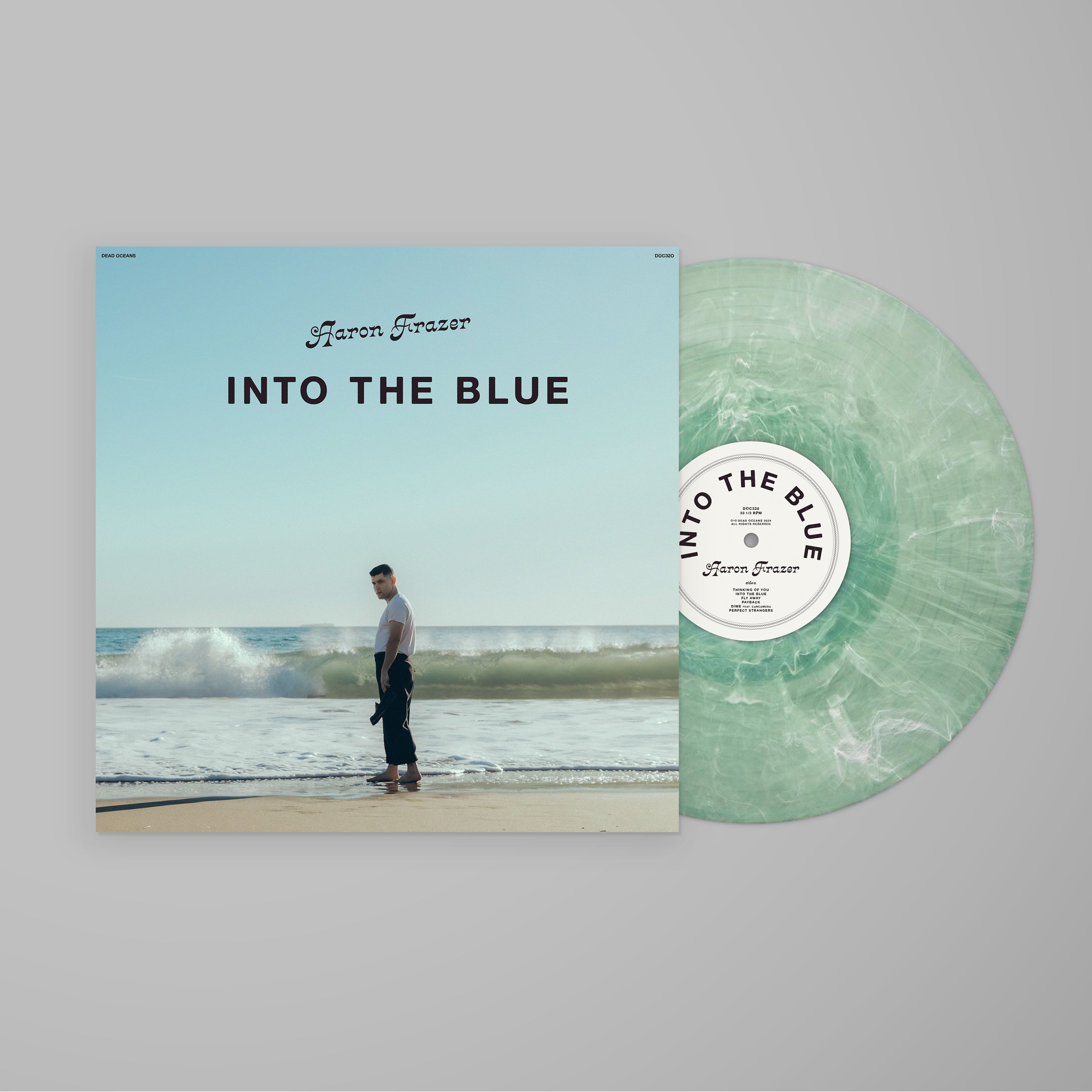Aaron Frazer Into The Blue (Frosted Coke Bottle Clear) Vinyl Record