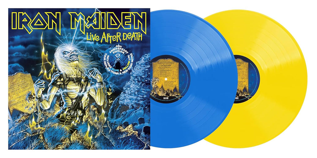 Iron Maiden - Live After Death: 40th Anniversary Edition (Limited Collector's Edition, Blue & Yellow Colored Vinyl) (2 Lp's) |