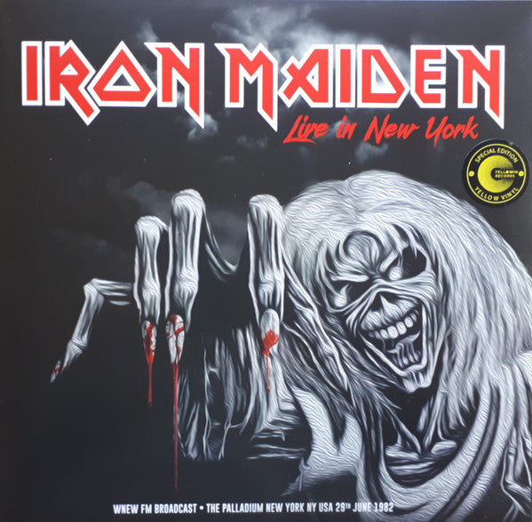 Iron Maiden Live In New York: Palladium June 29th, 1982 (Yellow Vinyl) [Import] Vinyl Record