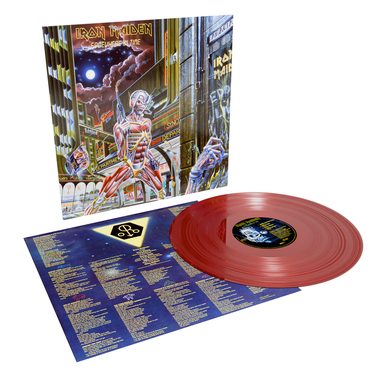 PRE-ORDER: Iron Maiden - Somewhere in Time (40th Anniversary Edition) [Oxblood Red Colored Vinyl) Vinyl Record