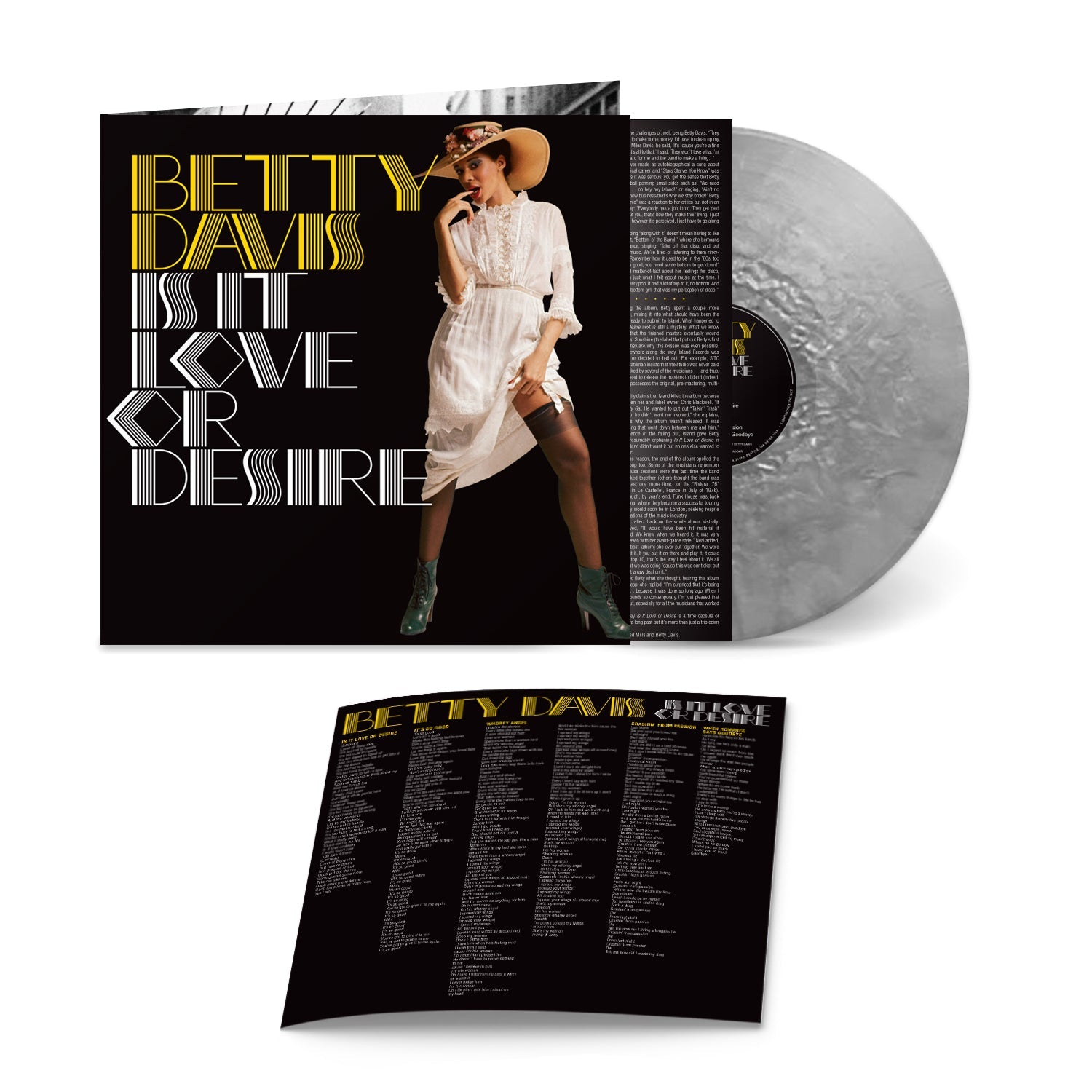 Betty Davis Is It Love or Desire (Ltd Silver) Vinyl Record