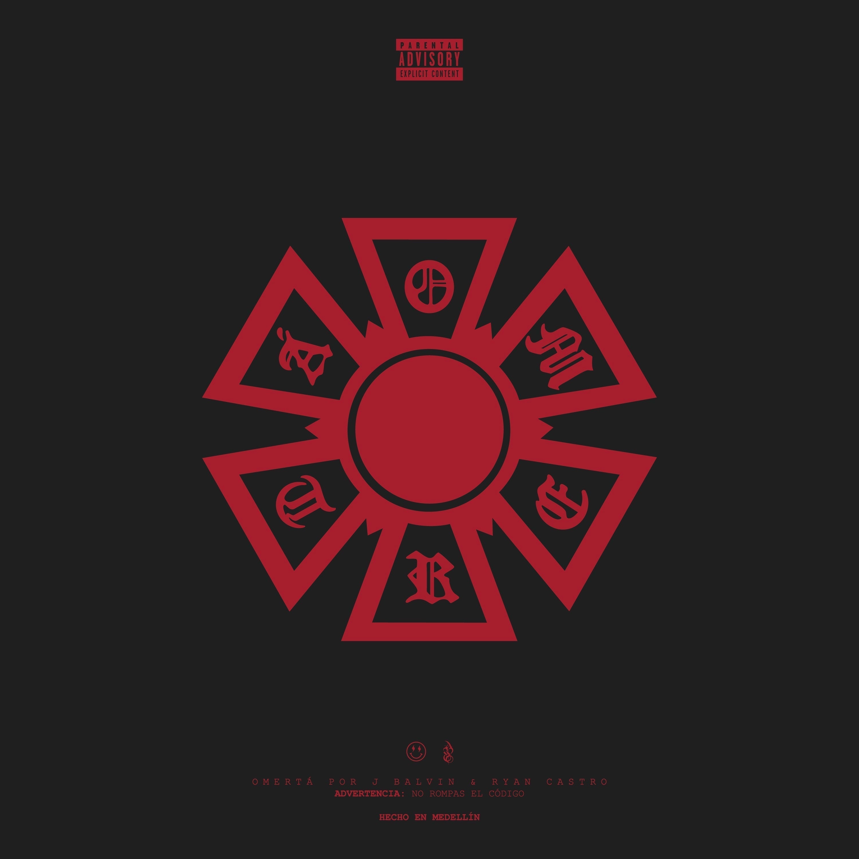 J Balvin & Ryan Castro - Omertá [Red] Vinyl Record