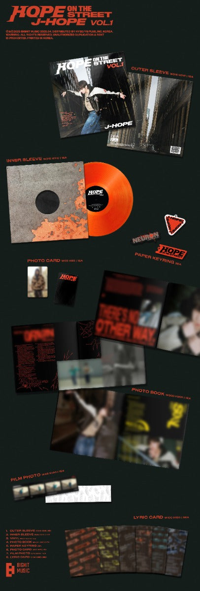 J-Hope (BTS) - J-Hope (BTS) (Orange VINYL) | Mint (M) Mint (M)