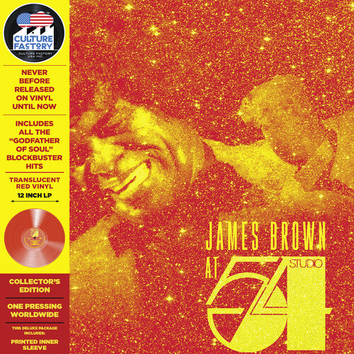 James Brown - At Studio 54 New York City (Colored Vinyl, Deluxe Edition, Limited Edition, Red, Remastered) Vinyl Record