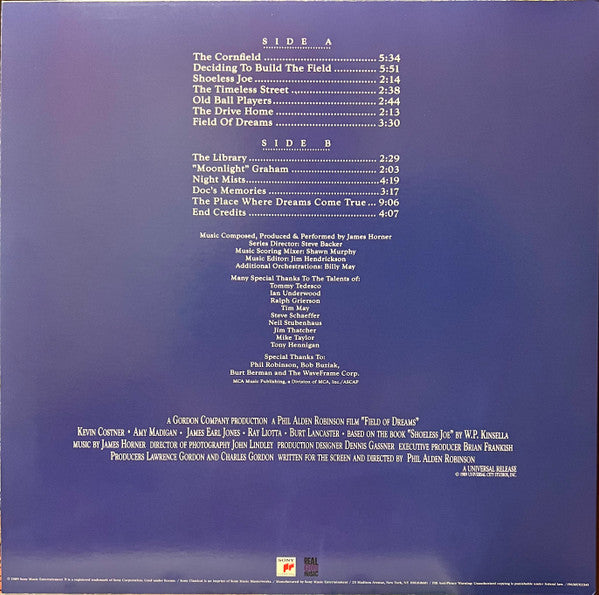 Field Of Dreams (Original Motion Picture Soundtrack) | Mint (M) Mint (M)