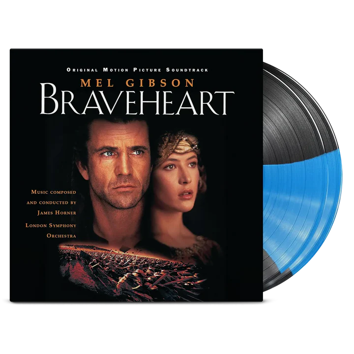 Braveheart (Original Motion Picture Soundtrack) [Blue/Black Stripe 2LP] Vinyl Record