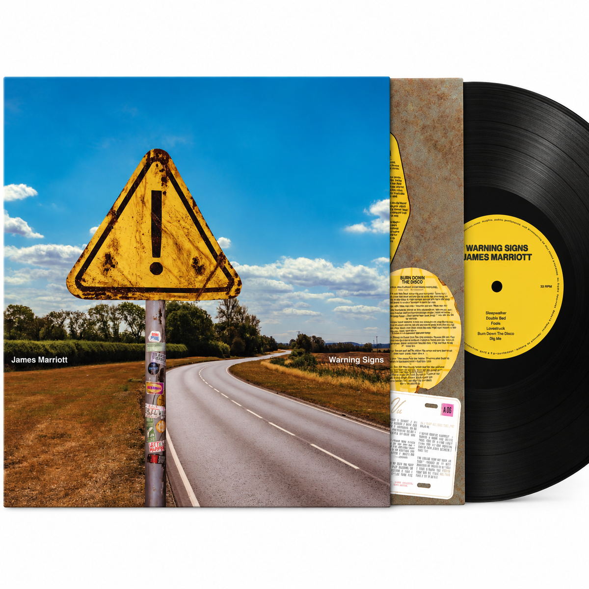 PRE-ORDER: James Marriott - Warning Signs [Black Vinyl] Vinyl Record