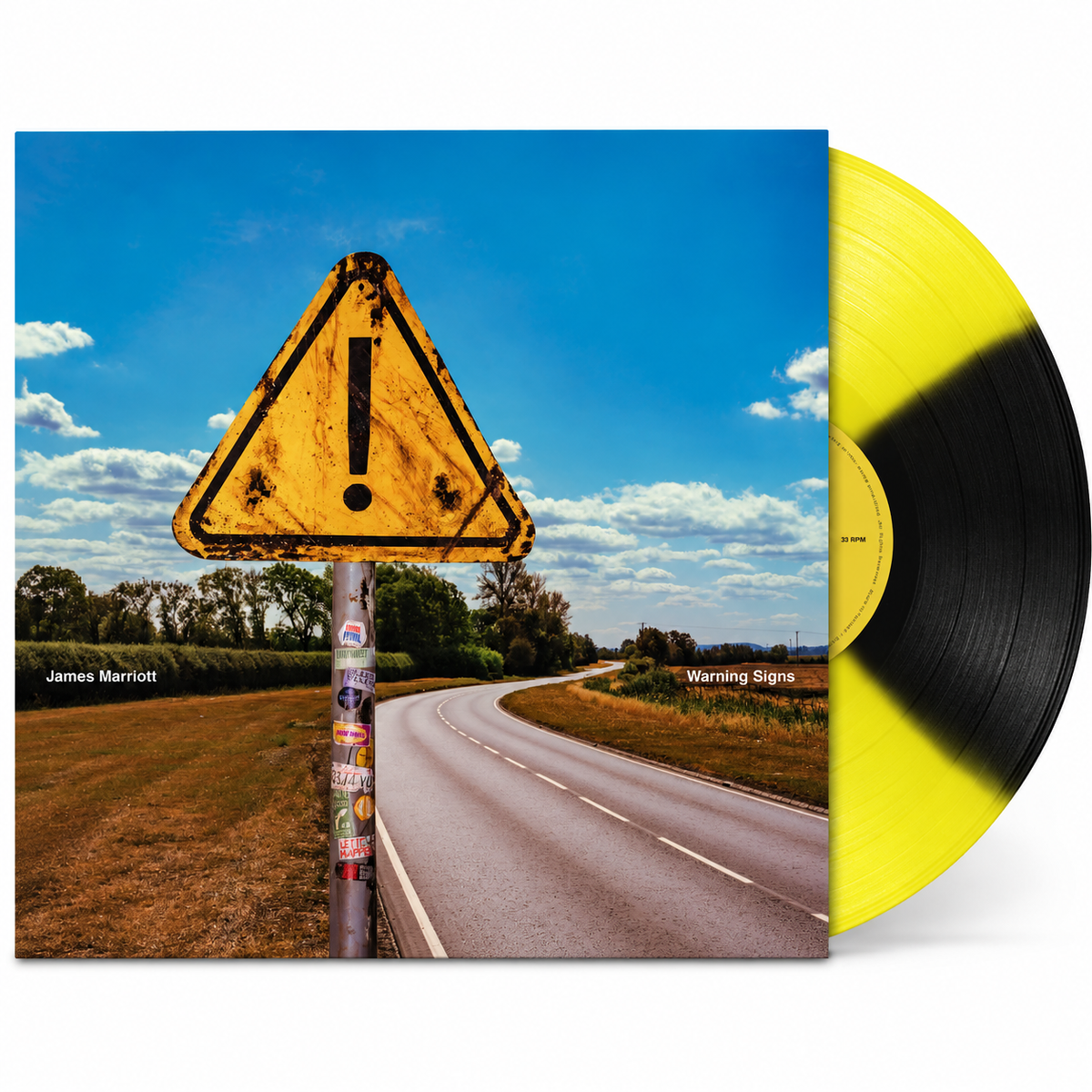 PRE-ORDER: James Marriott - Warning Signs (Indie Exclusive) [Yellow & Black 'Petal'] Vinyl Record