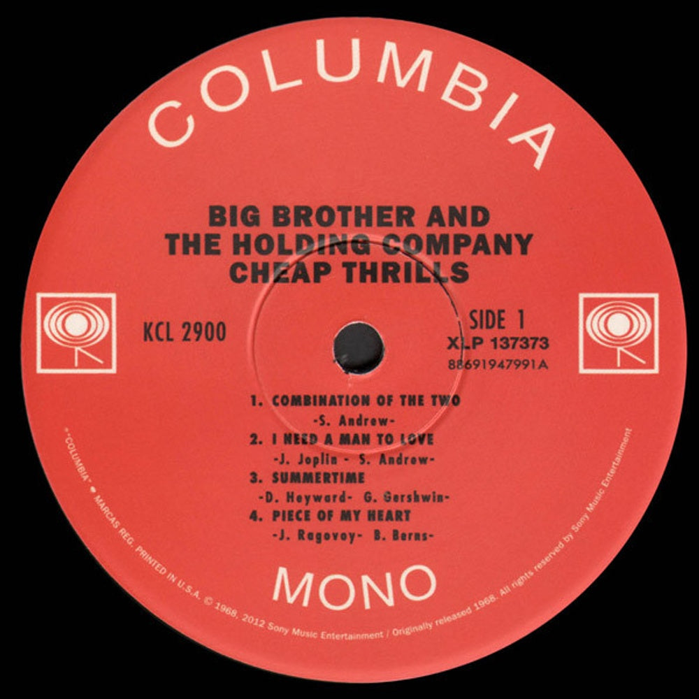 Big Brother and the Holding Company ft Janis Joplin – Cheap Thrills (Mono LP Vinyl) Vinyl Record