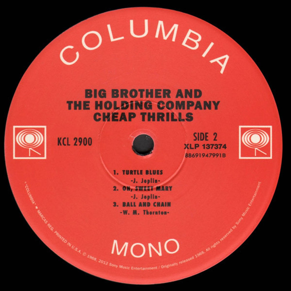 Big Brother and the Holding Company ft Janis Joplin – Cheap Thrills (Mono LP Vinyl) Vinyl Record