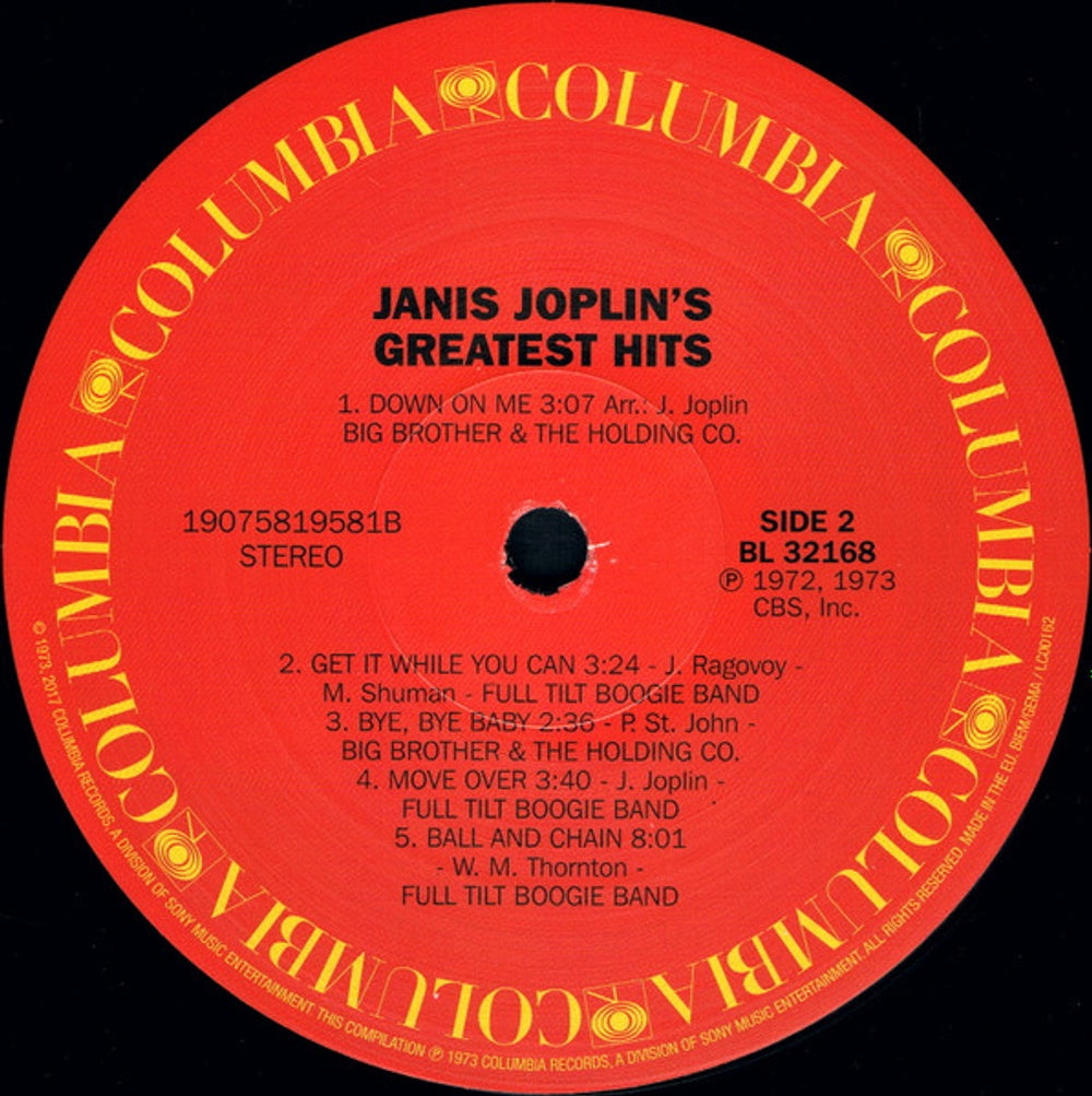 Janis Joplin – Janis Joplin's Greatest Hits (LP Vinyl) Vinyl Record