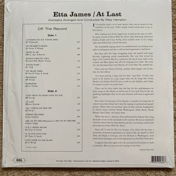 At Last! (COLOR VINYL) | Mint (M) Mint (M)