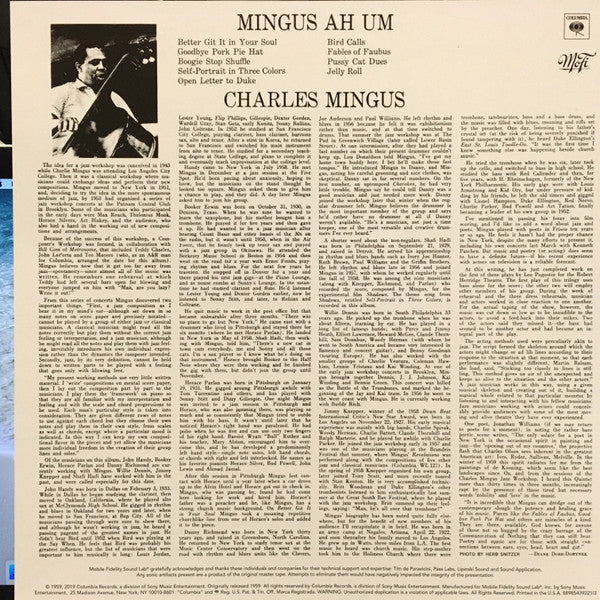 Mingus Ah Um | Mint (M) Mint (M)