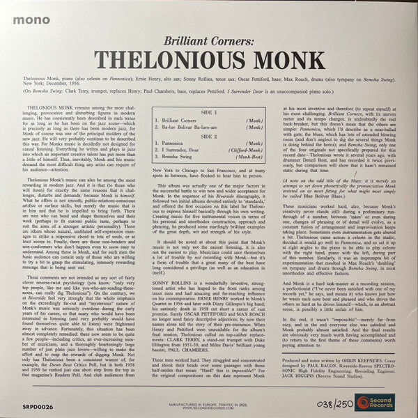 Thelonious Monk - Brilliant Corners (COLOR VINYL / NUMBERED) |
