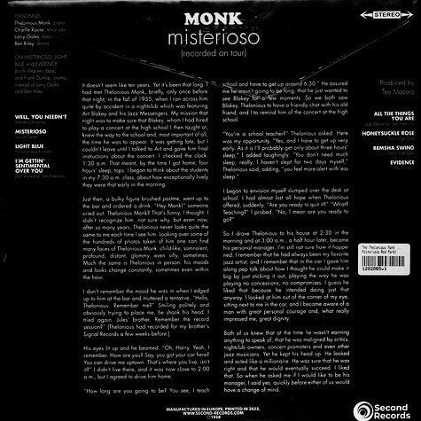 Misterioso (COLOR VINYL) |