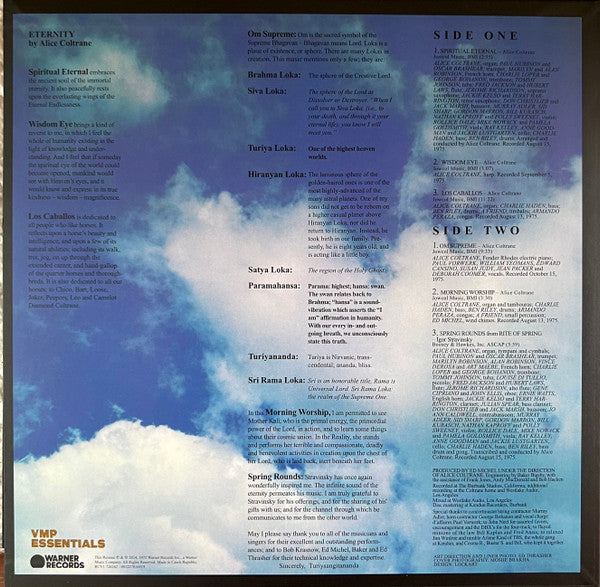 Alice Coltrane - Eternity (VMP VINYL) | Mint (M) Mint (M)