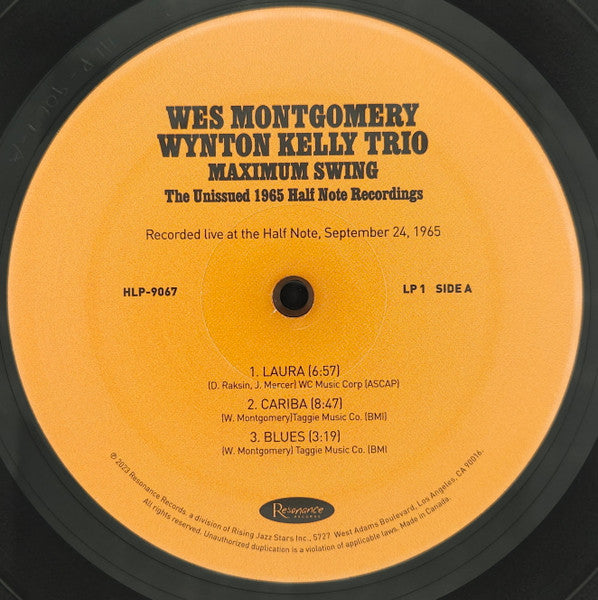 Wes Montgomery - Maximum Swing: The Unissued 1965 Half Note Recordings (3xVINYL RSD) |