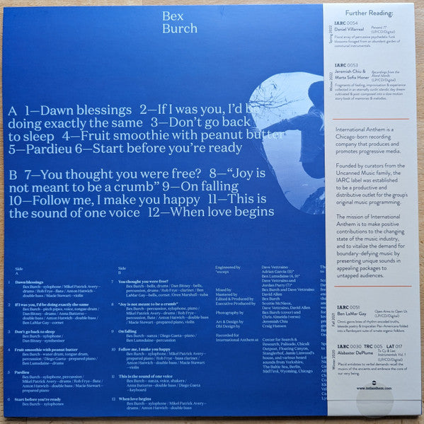 Bex Burch - There Is Only Love And Fear (VINYL) |