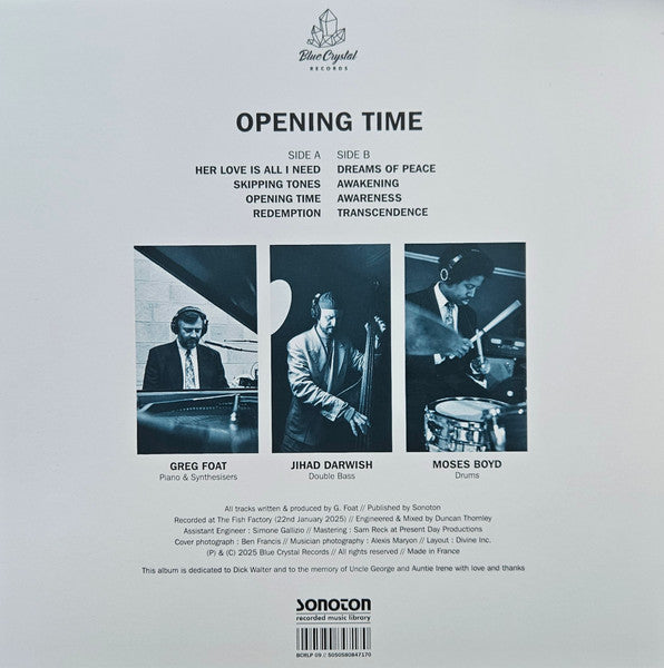 Greg Foat - Opening Time (VINYL) | Mint (M) Mint (M)