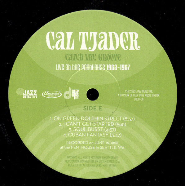 Cal Tjader - Catch The Groove (Live At The Penthouse 1963-1967) (VINYL RSD) |